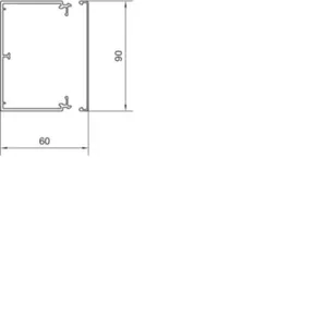 Asennuskanava Hager Tehalit.LFH - ASENNUSKANAVA TEHALIT.LFH LFH60090 HF 60X90X2000 LVA