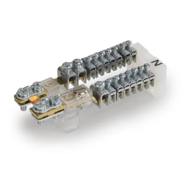 N- ja PE-kiskot Ensto IS KNA5.120 CU N/PE1/2x16mm2+19x6