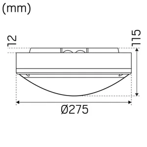 Seinä/kattovalaisin ulko Hide-a-lite Moon Public LED - PINTA-AS.VALAISIN HIDE A LITE MOON PUBL EYE 16W 700LM 3K  VA
