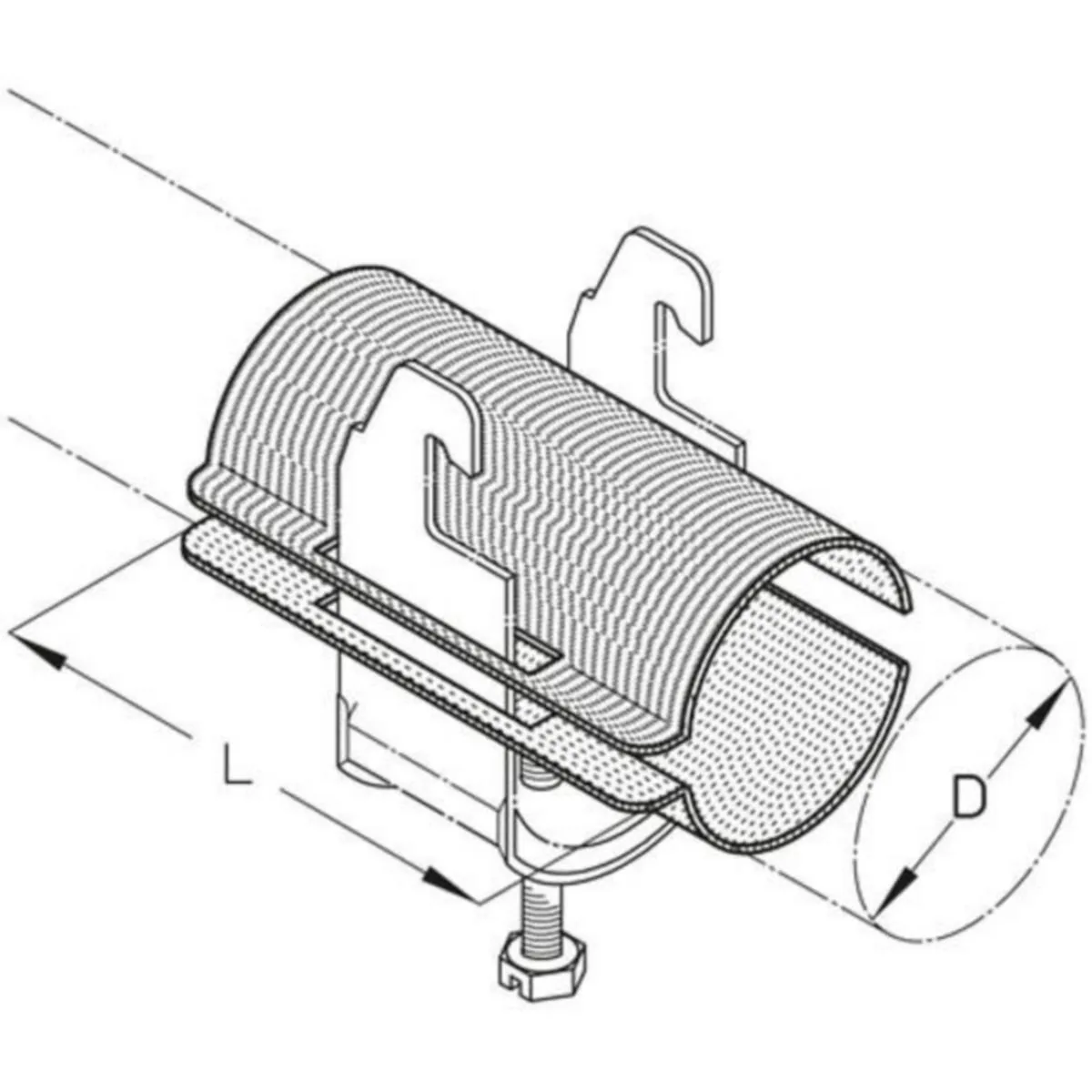 Vastavanne PUK LW, LW16 Ø13-16/L=70MM FE
