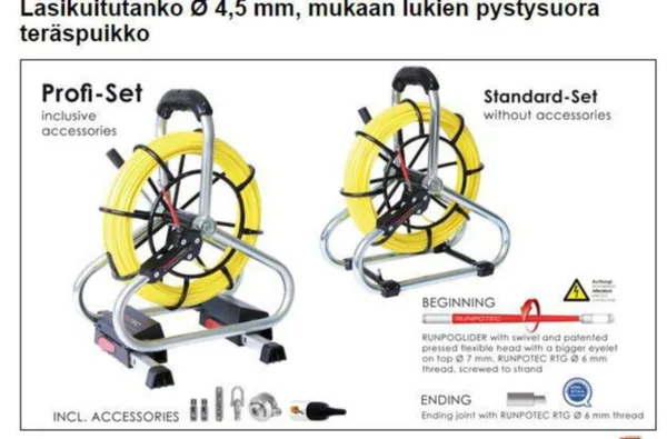 Vetojousitarvike Runpotec PROFI SET 60M, 4,5 MM