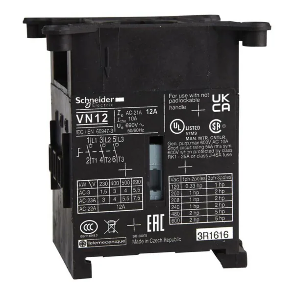 Kytkinrunko Schneider Electric TeSys VN12 12A