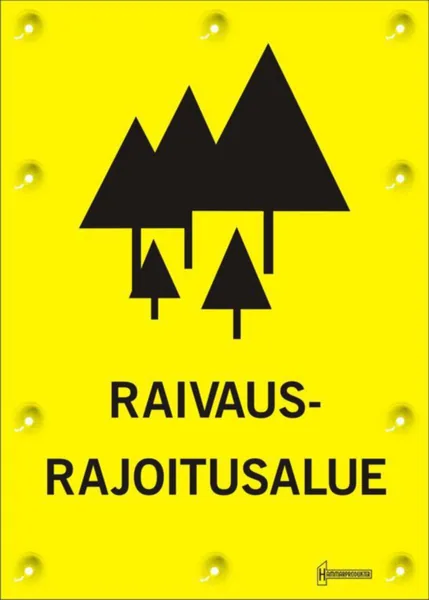 Merkintäkilpi Hammarprodukter MERKINTÄTARVIKE HAMMAR KILPI RAIVAUS-RAJOITUSALUE