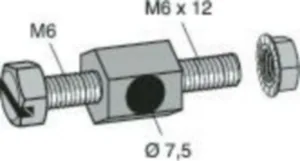 Potentiaalintasausruuvi MP-Bolagen - POT.TASAUSRUUVI E 7.5XM8X16 MM MP-842E