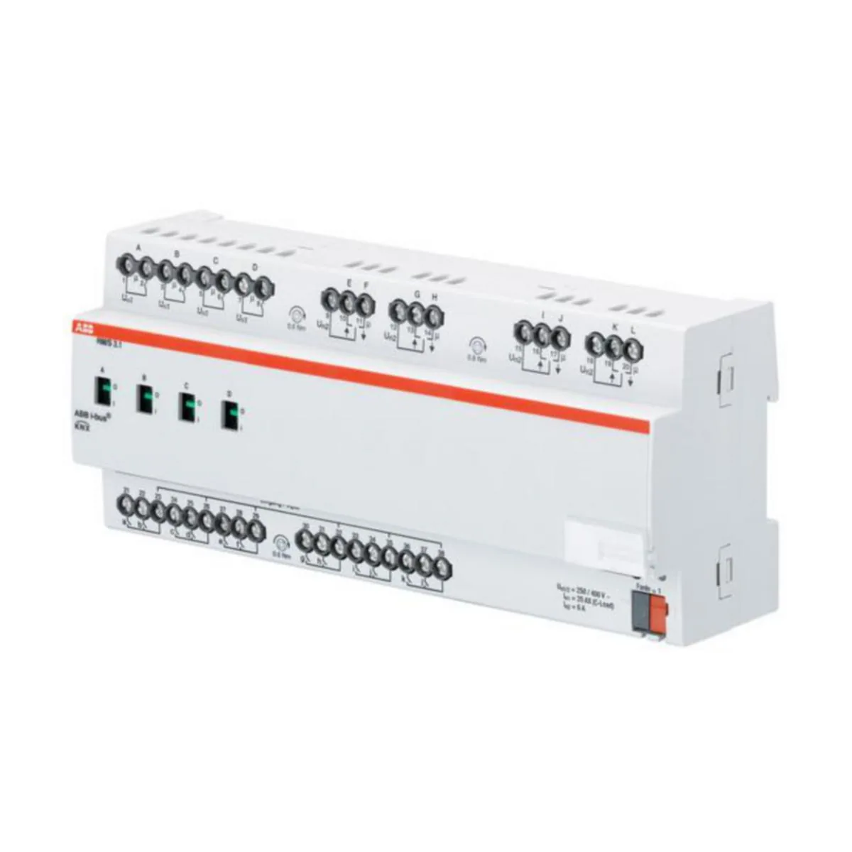 Tulo/lähtöyksikkö KNX ABB 12PV 4X16APV 4X6AI T DIN