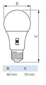Vakiolamppu Philips CorePro - VAKIOLAMPPU COREPRO E27 5XCCT 806LM 60W=8W FR A60