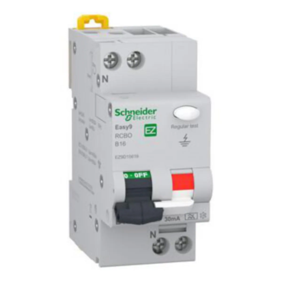 Vikavirtajohdonsuojakatkaisija Schneider Electric Easy9 B-käyrä 1P+N 30mA, RCBO 2B16 30MA