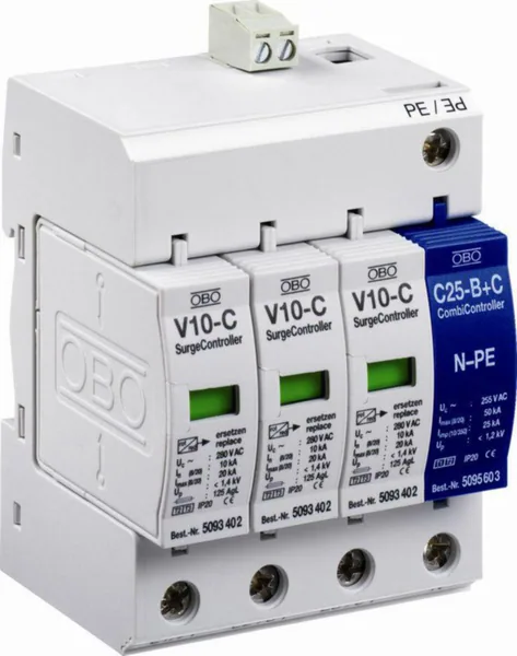 Ylijännitesuoja PJ-verkko OBO TBS V20-C 5094765