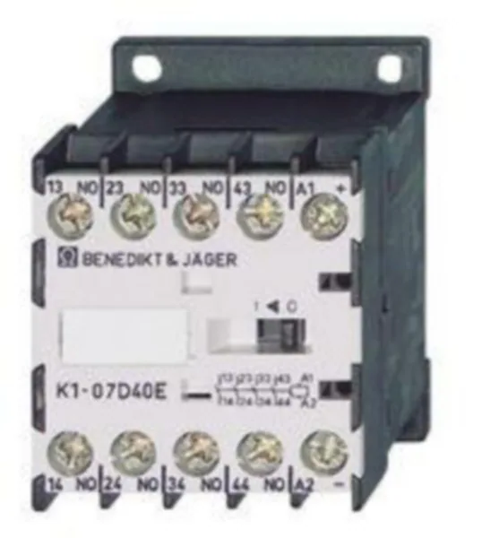 Apukontaktori Benedikt & Jäger K1-07D22 2S+2A 3A 24VDC