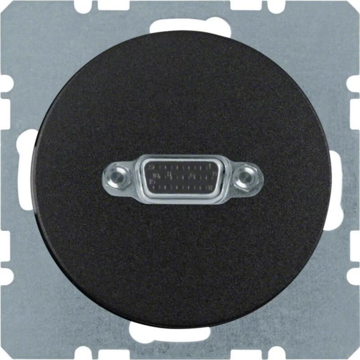 AV-rasia Hager R.1 VGA 15P D UR MUS – musta