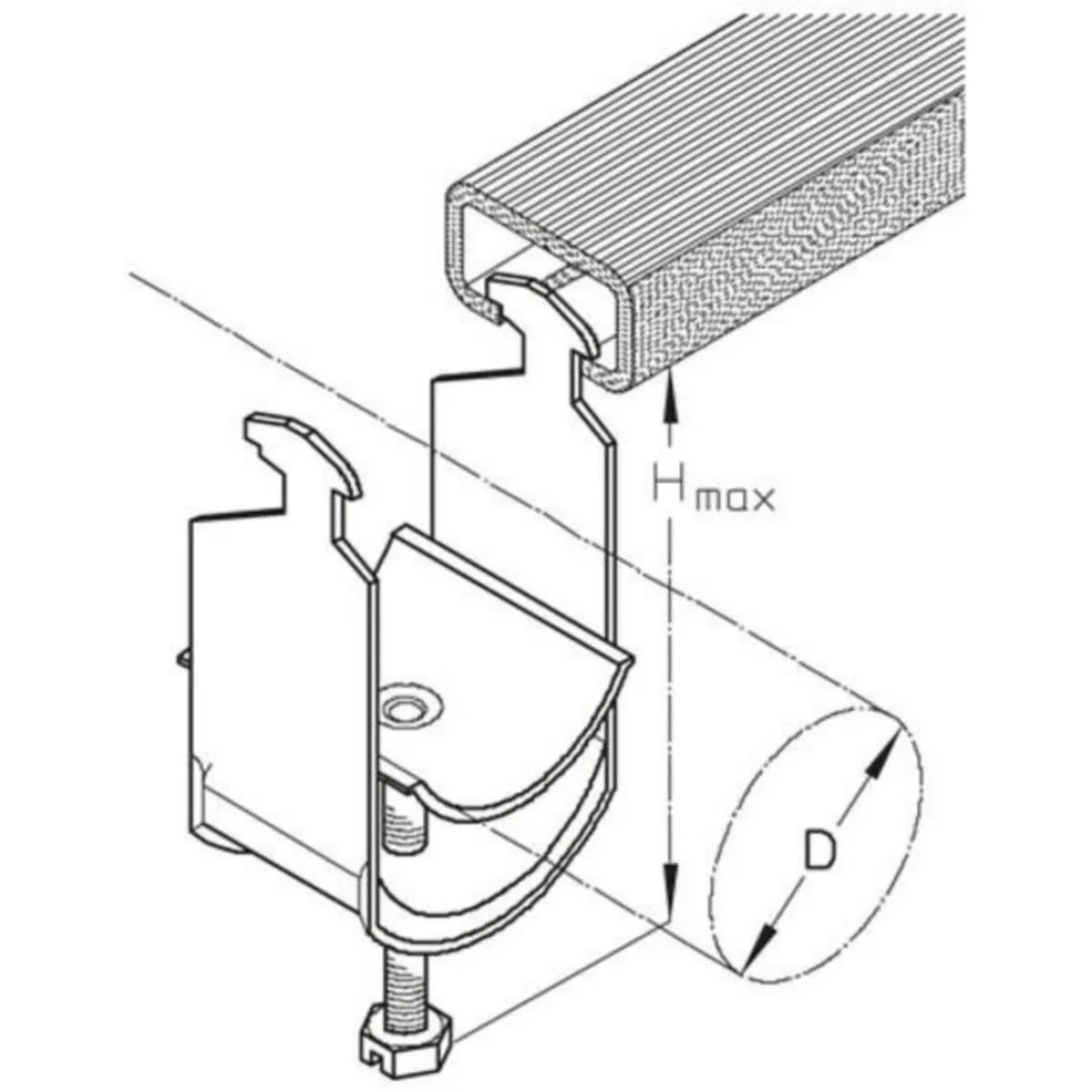 Kaarikiinnike PUK C-profiili 16-2HB