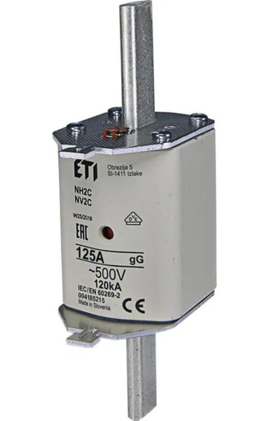 Kahvasulake ETI NV 2 GG 125A 500V