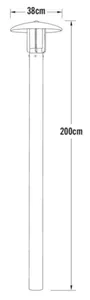 Pihapiirivalaisin Konstsmide Heimdal - PIHAPIIRIVALAISIN KONSTSMIDE HEIMDAL 402-312 IP44 E27 HA