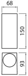 Seinävalaisin ulko Airam Sund Double IP44 - YLEISVALAISIN PINTA SUNDDOUBLE IP44 2XGU10 GLC WH