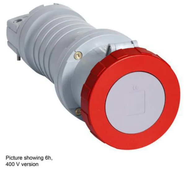 Voimajatkopistorasia Amphenol Tough & Safe 6H, 63A, IP67/IP69, 3P+E
