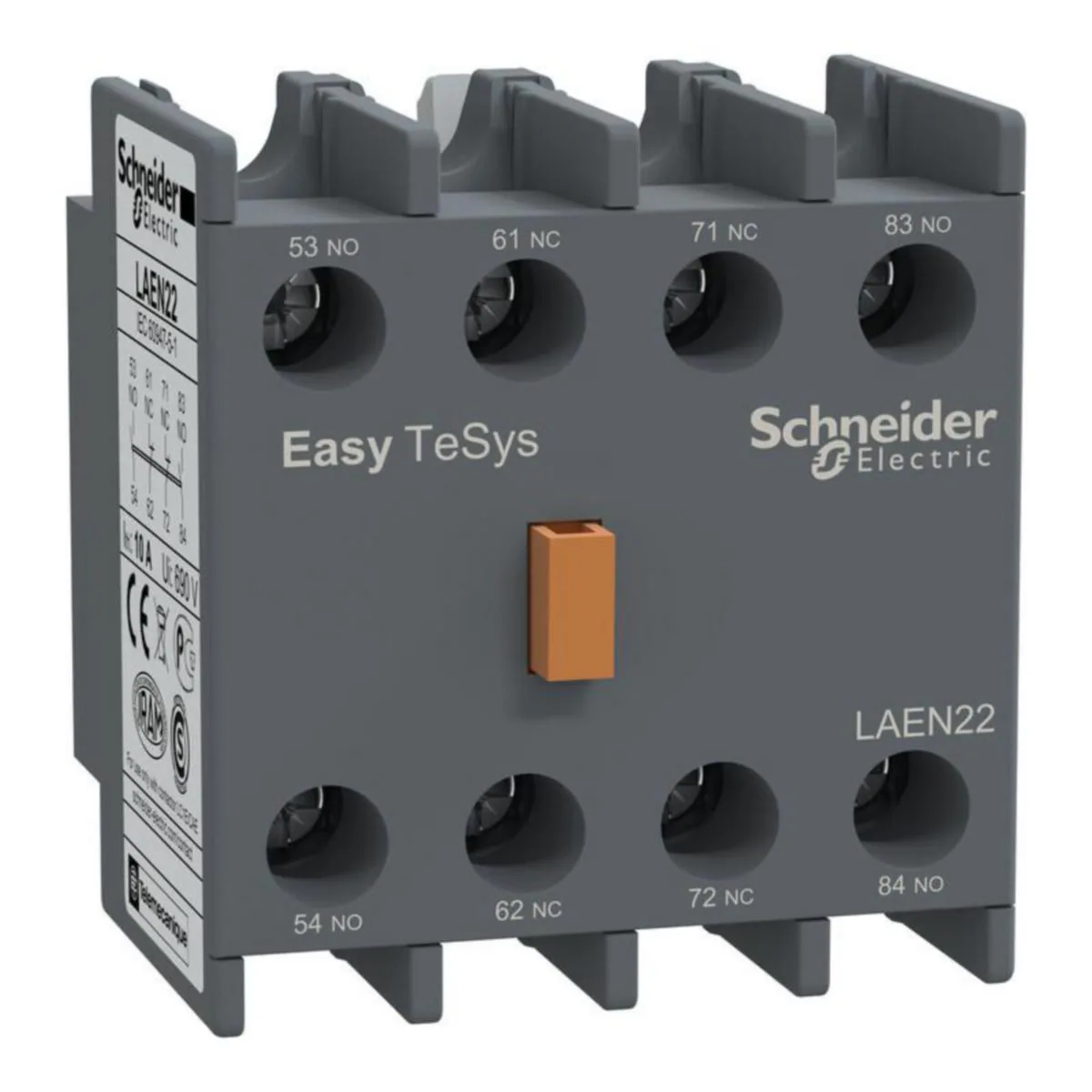 Apukosketin Schneider Electric Easy TeSys LAEN22, 2NO+2NC, LC1E/CAE