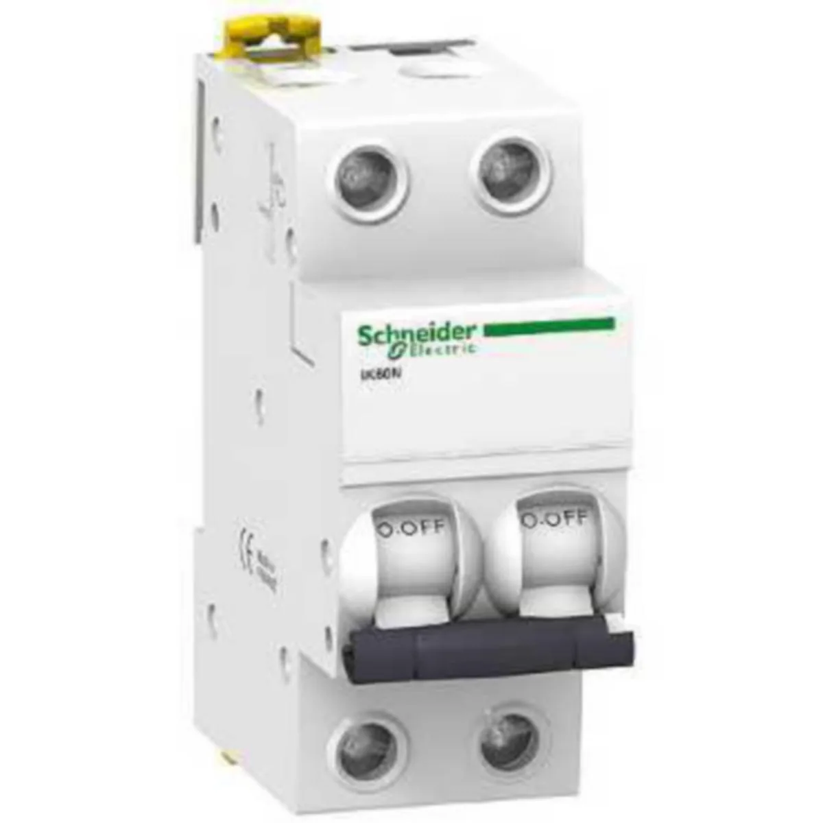 Johdonsuojakatkaisija Schneider Electric Acti 9 C-käyrä 2-nap 6kA IK60N 2x10A/C/6kA