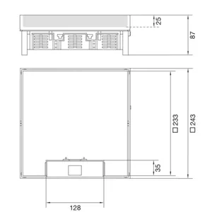 Lattiarasia Hager Electraplan.VE-EE EKQ120 RST - LATTIARASIA ELECTRAPLAN.VE-EE EKQ120 RST 243X243 KL 25MM