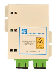 Päätekotelo LA-FIBER kalustettu metallinen - PÄÄTEKOTELO LA-FIBER KUITUPÄÄTEKOTELO 2×SC/APC DX
