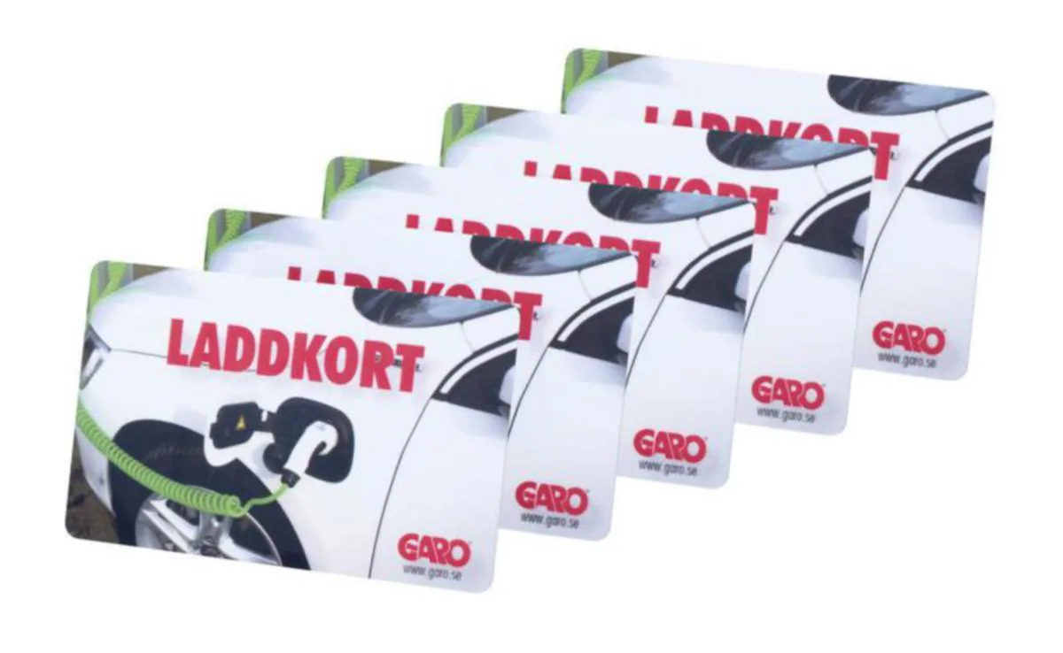 RFID-kortti Garo latausasemaan - ASENNUSTARVIKE /-KIINNIKE GARO RFID LATAUSKORTTI 5 KPL/PSS