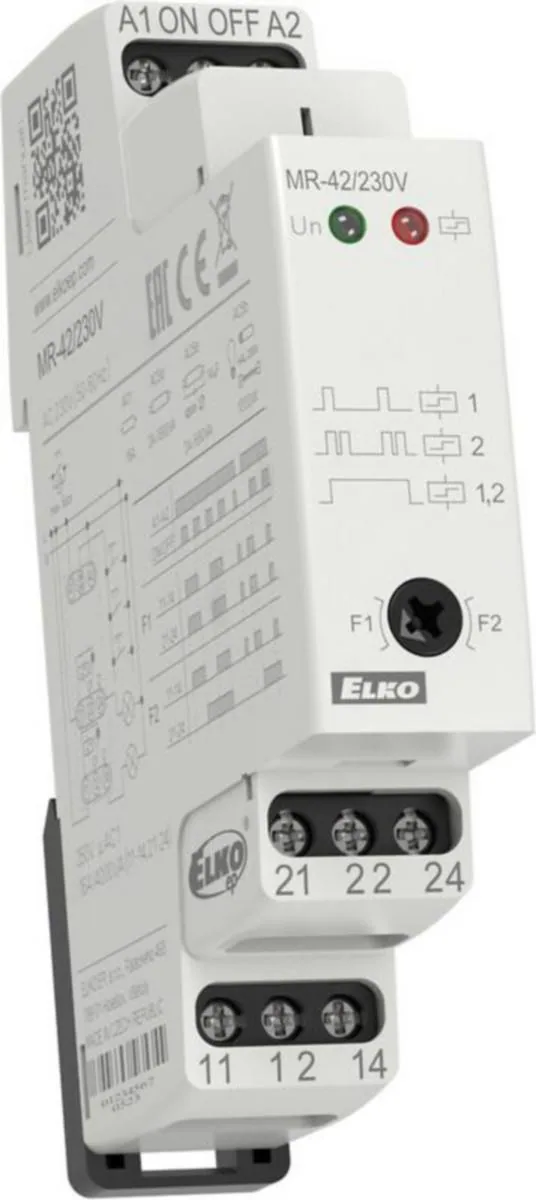 Sysäysrele Elko EP MR-42 2VK 16A 230VAC
