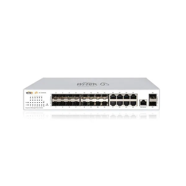 Ethernet kytkin Wi-Tek 18XSFP+8GE KUITUK. CLOUD L2