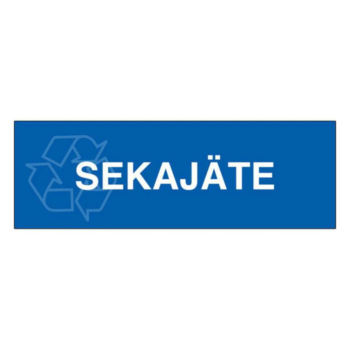 Jäteastiatarrat ST - JÄTEASTIATARRA ST SEKAJÄTE 300x100mm LAMINOITU