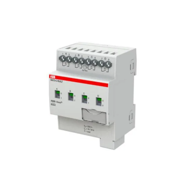 Lähtöyksikkö KNX ABB SA/S4.16.6.2 4x16/20A curr.m
