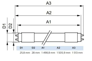 LED-valoputki T8 Philips Master LEDtube - LED-VALOPUTKI T8 MASTER LED T8 1500MM 865 3700LM 24W HF