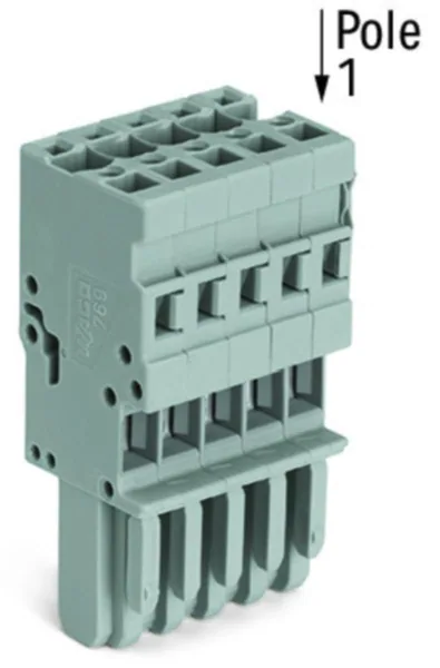 Pistoliitin Wago X-COM 5-NAP, 0.08-4MM2,NAARASLIITIN