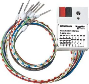 Tuloyksikkö KNX Schneider Electric SpaceLogic KNX Painike - TULOYKSIKKÖ SPACELOGIC KNX PAINIKE-INTERFACE 4 KAN.
