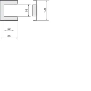 Palosuojakanava Hager Tehalit.FWK - PALOSUOJAKANAVA TEHALIT.FWK FWK3E E30 FE 50X59X1500 LVA