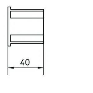 Vastavanne PUK GW - VASTAVANNE PUK GW28 Ø25-28/L=40MM PE