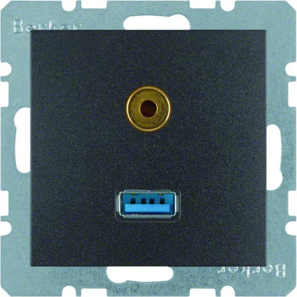 AV-rasia Hager S.1 USB/3.5MM AUDIO UK ANT