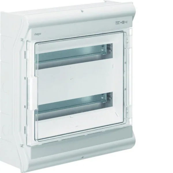 Moduulikotelo pinta Hager Vector IP65 VE218SN 2x18MOD PC-UV