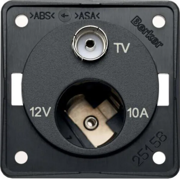 Pistorasia Hager Integro Flow 1AP/10A/12V +R IEC ANT