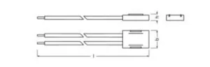 Sähköinen lisätarvike Ledvance LEDStrip Performance - SÄHKÖINEN LISÄTARVIKE LEDVANCE LS AY CP COB 500MM 2KPL/PSS