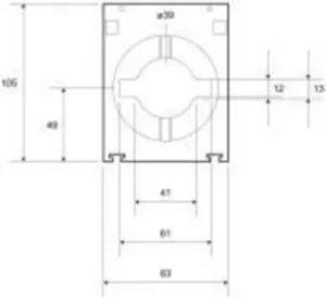 Virtamuuntajatarvike Eaton T-Line - VIRTAMUUNTAJATARVIKE T-LINE CLAMP F. HF4B.HF4C.HF5.HF7A