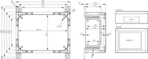 Asennuskotelo PC Fibox 304015 Arca IEC - ASENNUSKOTELO PC FIBOX ARCA 304015W 300x400x150mm IP66 HA