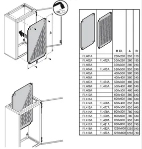 Asennuslevy Hager orion plus - ASENNUSLEVY ORION PLUS FL407A KOT. 500X300