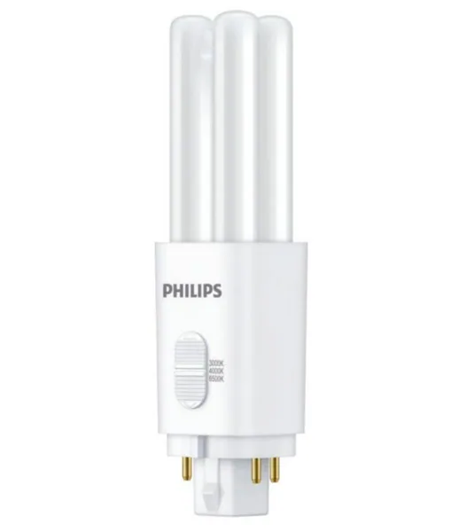 LED-pistokantalamppu Philips CorePro G24Q-1 3CCT 13=5,5W 4P HF/230V