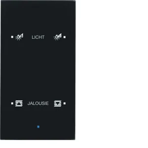 Painike KNX Hager TS Sensor - PAINIKE KNX TS SENSOR 2OS. LISÄT. OP. LASI MUS