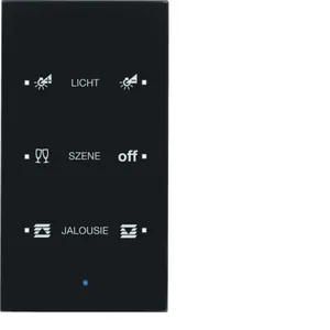 Painike KNX Hager TS Sensor - PAINIKE KNX TS SENSOR 3OS. LISÄT. OP. LASI MUS