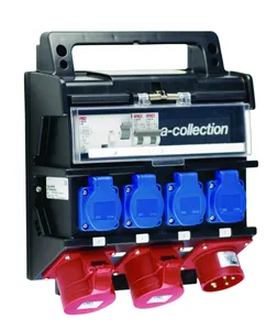 Pistorasiakeskus a-collection 16A - PISTORASIAKESKUS A-COLLECTION 16A VV-SUOJA 4xSCHUKO 2x16A
