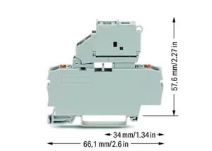 Sulakeliitin Wago Topjob S - SULAKELIITIN TOPJOB S 2-NAP, 5X20MM, HAR PAINONAPPI
