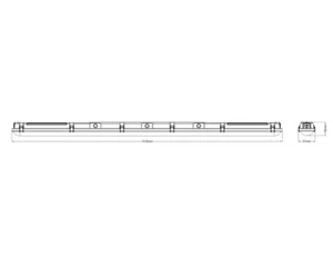 Teollisuusvalaisin suljettu Ledvance Damp Proof Value - TEOLLISUUSVAL. SUL. DAMP PROOF DP CBO 1500 50W CCT ML IP66