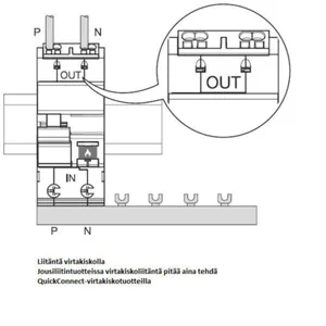 Valokaarivikasuoja Utu - VALOKAARISUOJALAITE HAGER ARC916D 1L+N B-16A 6KA JL 2M