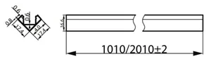 Valoprofiili/-nauha Philips CorePro LEDstrip - VALOPROFIILI/-NAUHA COREPRO LED-NAUHAN V-PROFIILI 60KPLX1M