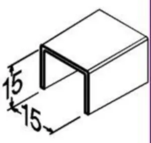 Jatkokappale Hager Tehalit.LF - JATKOKAPPALE TEHALIT.LF LF15015 HF 15X15 10KPL LVA