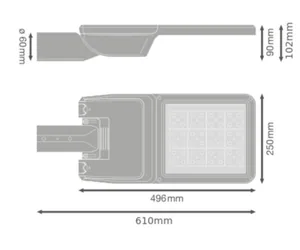 Katuvalaisin Ledvance Streetlight Flex - KATUVALAISIN STREETLIGHT FLEX SL FLEX 70W 740 RW35ST 10990LM